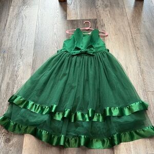 Sunny Fashion Girls' Green Formal Dress